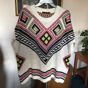 Qed London Cream Pink Sweater XX Lar NEW Was $158